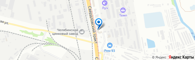 Схема проезда к складу «Полигаль Восток» в Челябинске