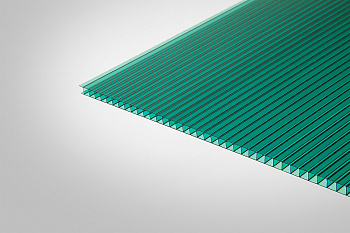 Сотовый поликарбонат Полигаль Практичный зеленый 42% 8,0 мм 2100x12000 мм
