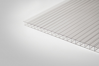 Сотовый поликарбонат Полигаль Практичный прозрачный  4,0 мм 2100x12000 мм