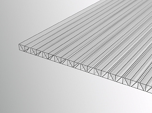 Сотовый поликарбонат Полигаль УСИЛЕННЫЙ прозрачный  4,0 мм 2100x6000 мм