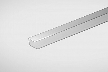Профиль торцевой для поликарбоната 16мм прозрачный 2,1м