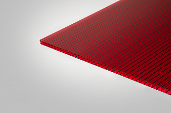 Сотовый поликарбонат КОЛИБРИ гаранатовый 7% 6,0 мм 2100x12000 мм