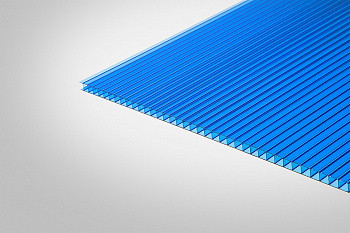 Сотовый поликарбонат КИВИ 3,70 мм 2100x12000 мм синий 30%