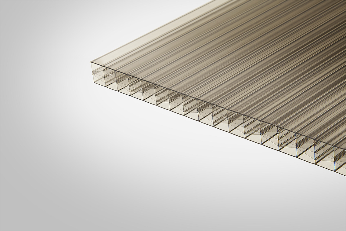 Сотовый поликарбонат КОЛИБРИ бронзовый 16,0 мм 2100x6000 мм 30%